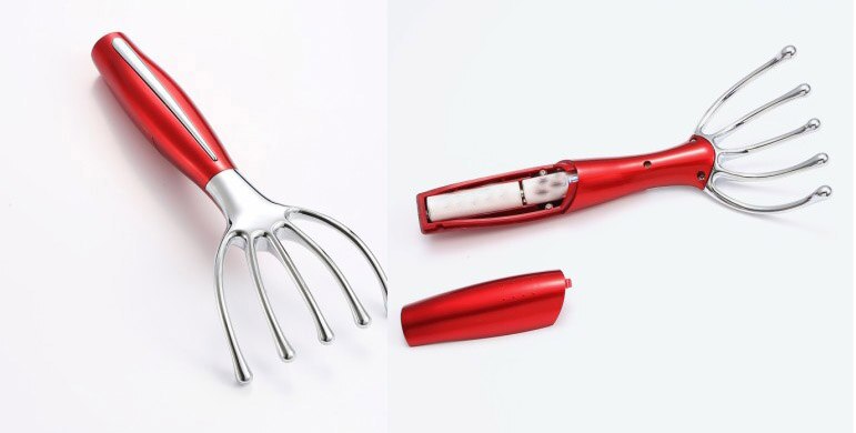 Elektrische lichaamsmassager voor verlichting, elektronische hoofdmassage, vibratie, vingerklem, klauw, stressvermindering, hoofdpijnverlichting