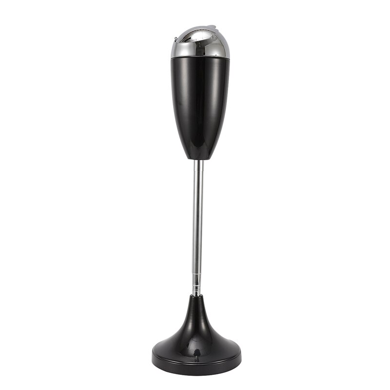 Adjustable Floor Standing Ashtray with Lid for Home Office Stainless Steel Weatherproof Anti-rust Ashtray Smoking Accessories