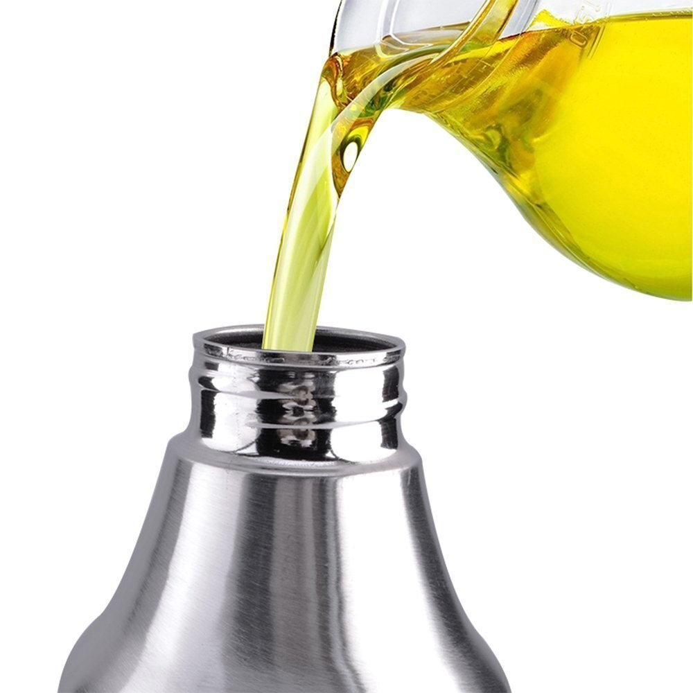 1 St 1000 ml Rvs lekvrije druppels Eetbare Olie Pot Saus Azijn en Olie Fles, olie kan (300)