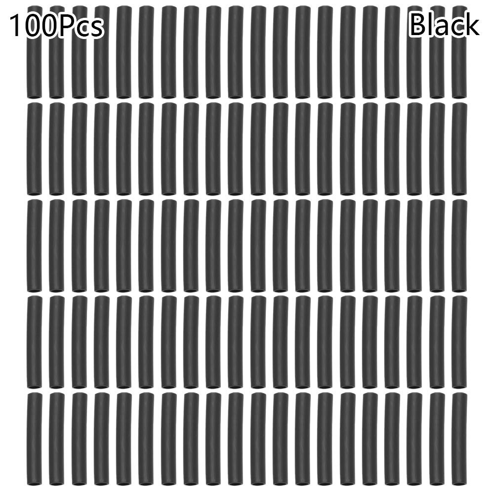 100pcs Heat shrink Bicycle Cable End Caps Ultralight Bike Shifter Inner Cable Tips Wire End Cap Brake Cable Tips Crimps: Black