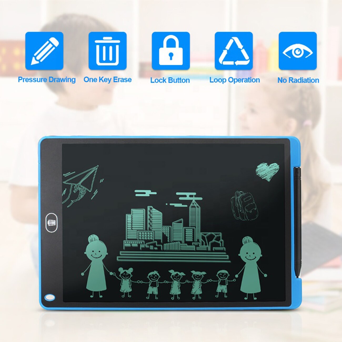 12 Inch Ultra Thin LCD Writing Tablet Digital Drawing Tablet Electronic Tablet Board for Kid and Adult