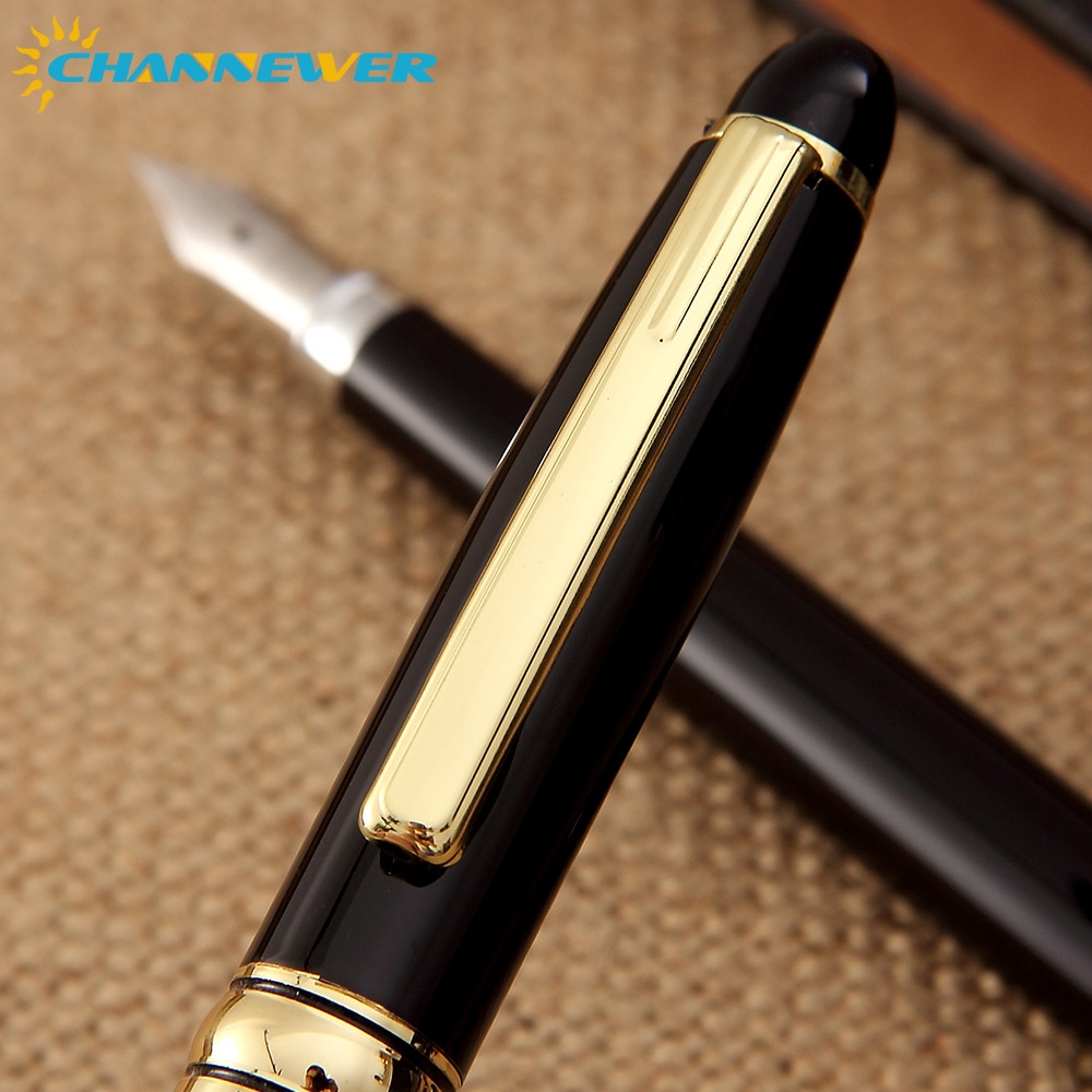 STONEGO 5 SIZE lassical Metal Black Fountain Pen Converter Calligraphy Pens for Writing Drawing Journal Business Pens