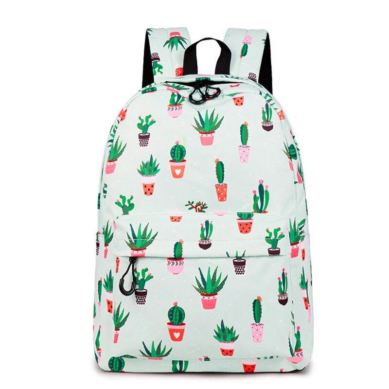 Waterbestendig Mode Cactus Gedrukt School Rugzak Met 15.6 Inch Laptop Sleeve Leuke Boekentas Voor Meisjes Student Rugzak Stat