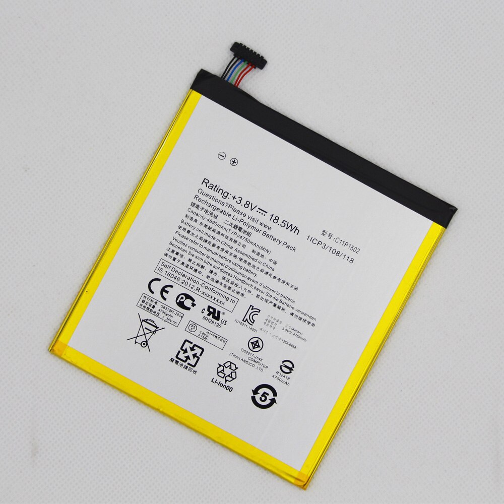 ISUNOO 4890mAh C11P1502 Phone Battery For ASUS ZenPad 10 Z300C Z300CL Z300CG Mobile Rechargeable Battery With Repair Tools