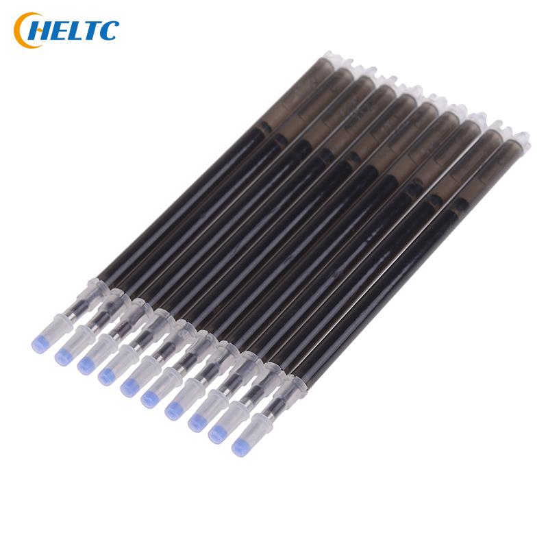 10Pcs/lot Erasable Refill Pens High Temperature Disappearing Fabric Marker Pen for Patchwork Fabric PU Leather Mark Sewing Tool