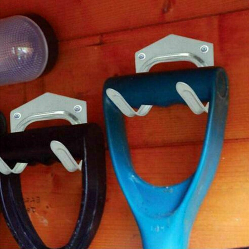 5/10/15/20 stk metalværktøj opbevaring vægkrog dobbelt bøjleholder hængekroge havekøkken garage husholderske tøjstativ