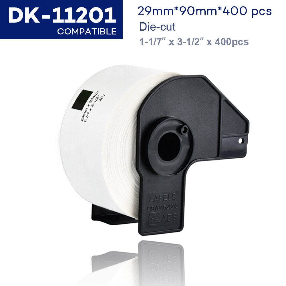 DK 1Roll Series Thermal Paper Compatible for Brother Label Printer White Paper DK22205 DK-22205 DK-11201 DK-11208 DK-11204: DK-11201