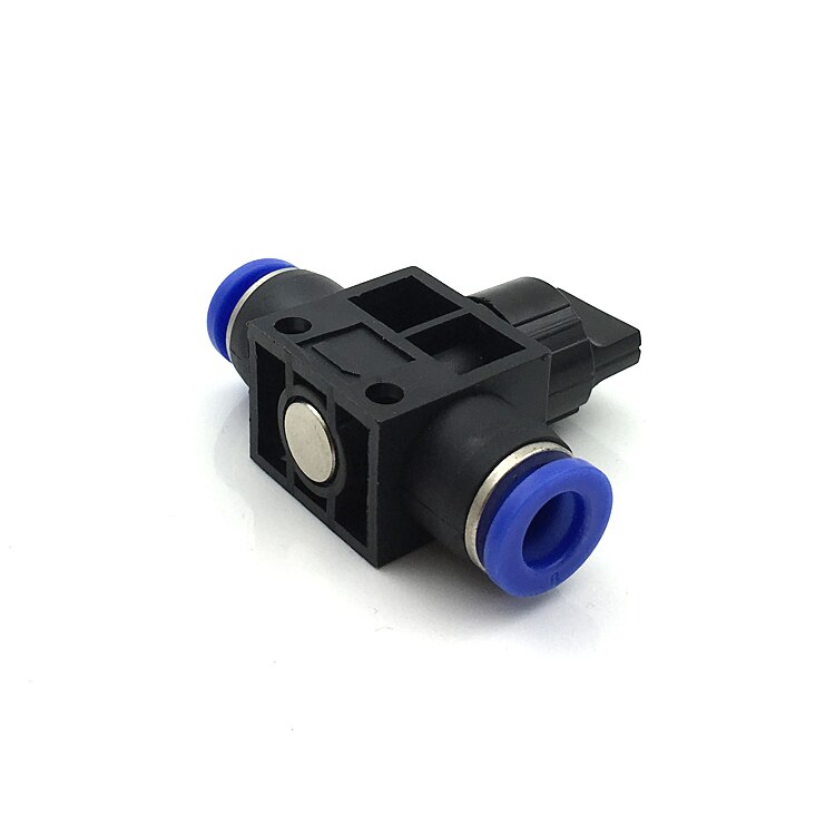 HVFF Pneumatische Hand Valve Quick Push in Connector Air Tube Slang OD 4mm 6mm 8mm 10mm 12mm Air Flow Control Regulator