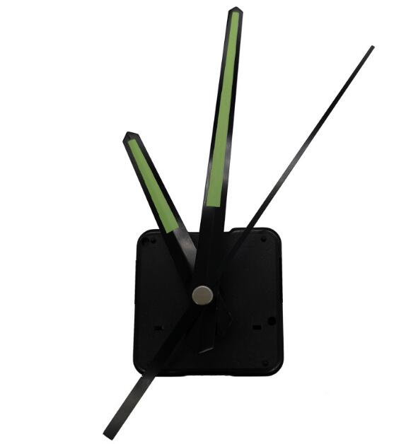 3 anni luminoso fluorescente verde orologio al quarzo meccanismo di movimento orologio da parete al quarzo sostituire le parti di riparazione kit albero 18mm
