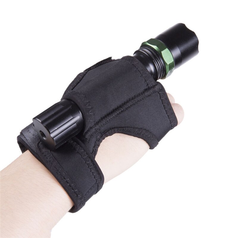 Arm Sleeve Wrist Elastic Bands Sleeve Flashlight Holster for Flashlight/Diving Flashlight Adjustable Wrist Hands Wrap Straps