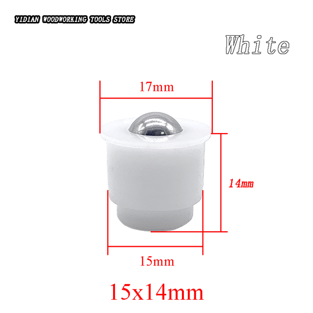 100 PCS Electronic Saw Pneumatic Floating Ball for KDT HOMAG BIESSE SCM Woodworking Machinery Accessories: 15X14mm with step