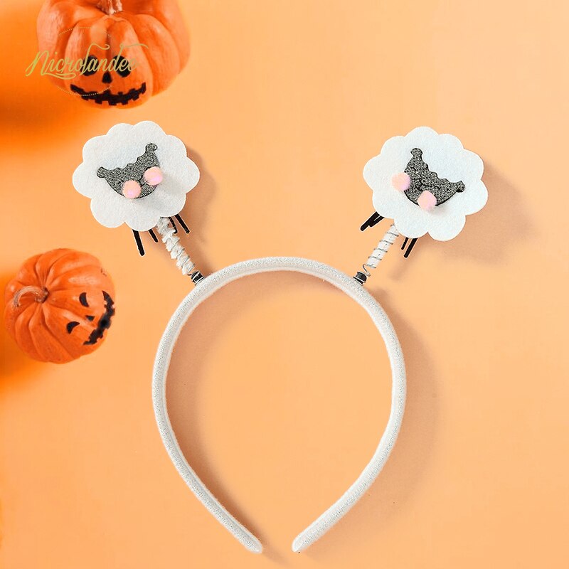 Nicrolandee kul halloween filt pannband många teman maskerad festival hår tillbehör för halloween cosplay fest