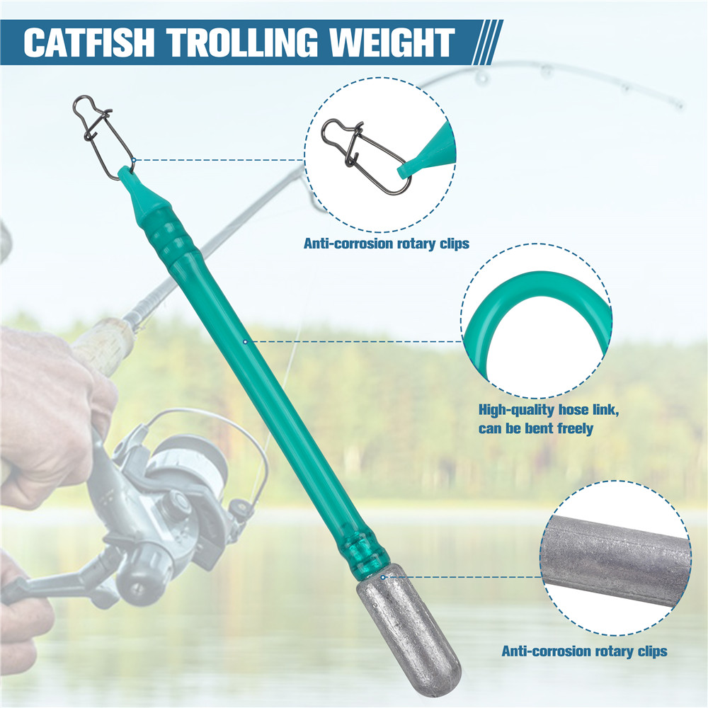 Pesas de arrastre para pesca de ganado, 3 uds., peso de arrastre, parte inferior Flexible, rebote, Trolling, pesas de pesca de Surf a la deriva