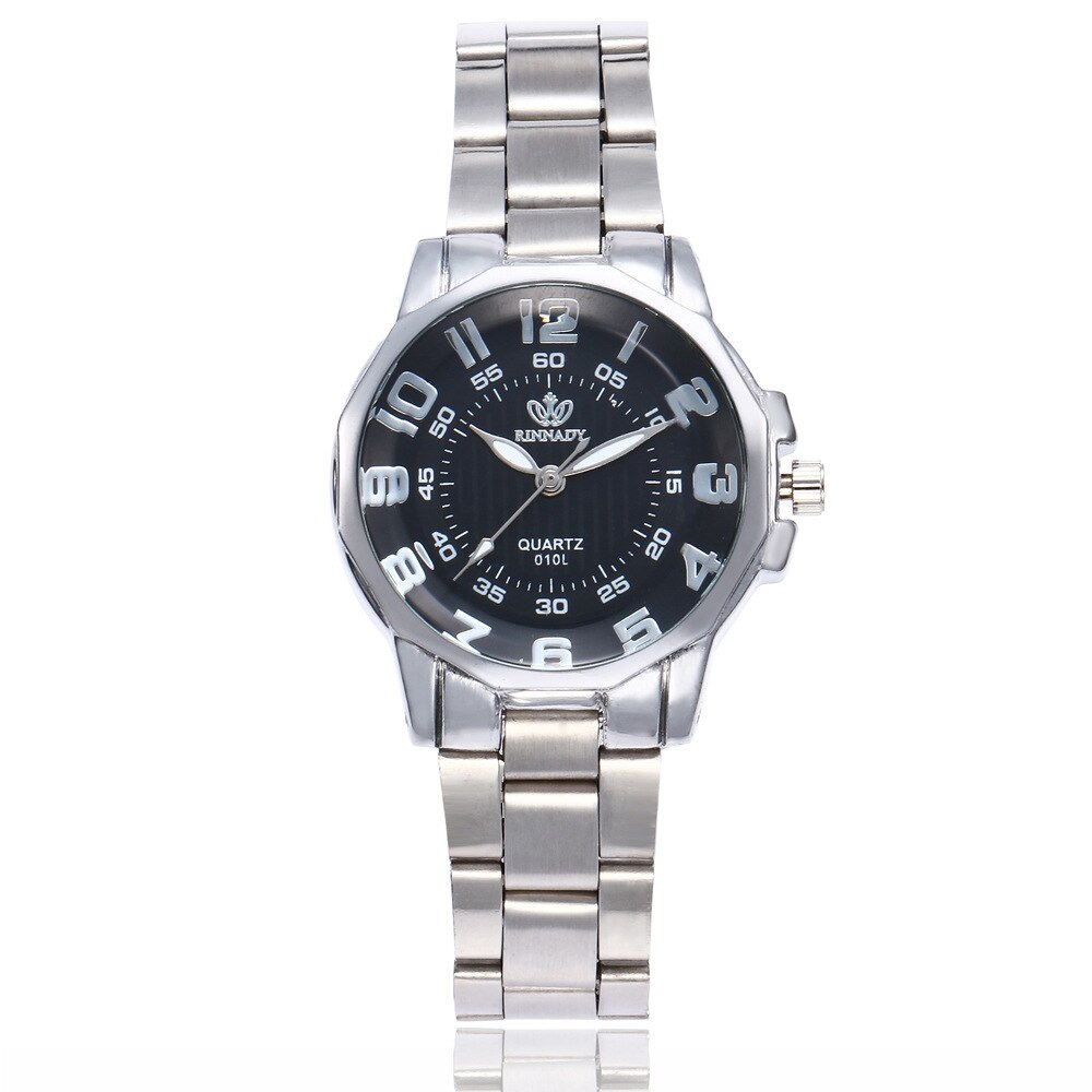 Montre femme petit cadran stijlvol dameshorloge dameshorloges gouden armband polshorloge dameskwartshorloge: Zilverzwart