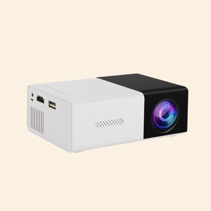 projector for home ultra-high definition bedroom wall projection, home cinema projector, office conference HDMI: black / EU Plug