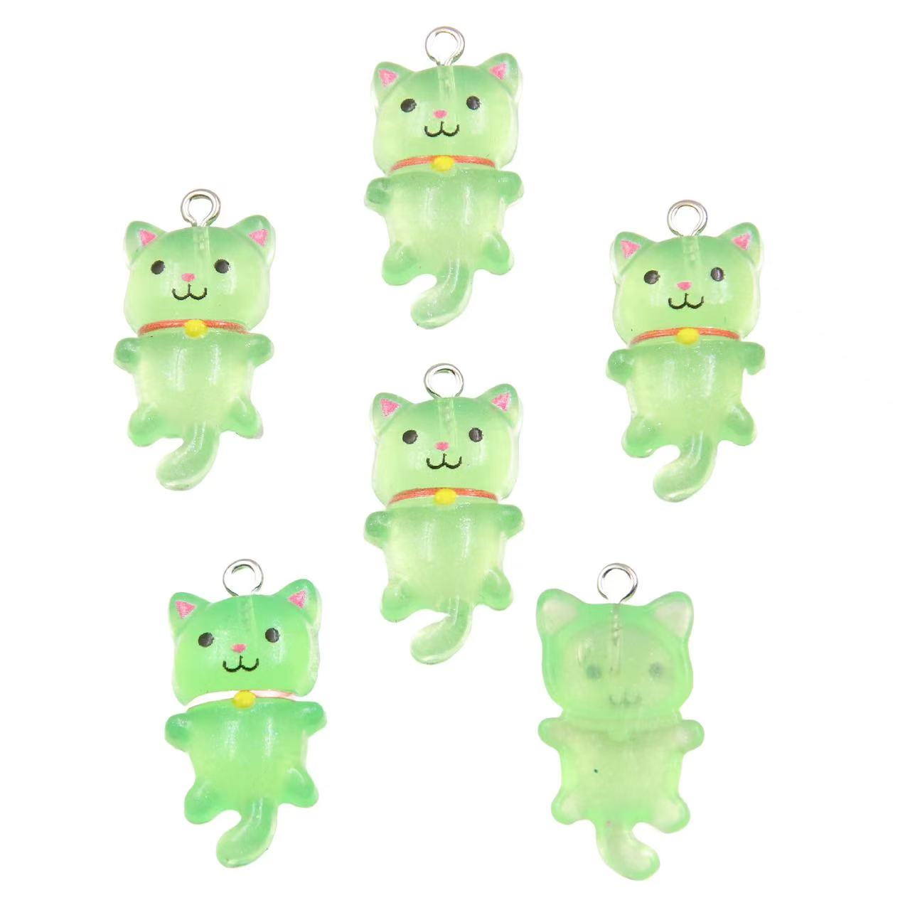10pcs 15*29mm Cute Cat Flat Back Charms For Pendant DIY Earrings Necklace Jewelry Accessories Finding: Antique Copper Plated