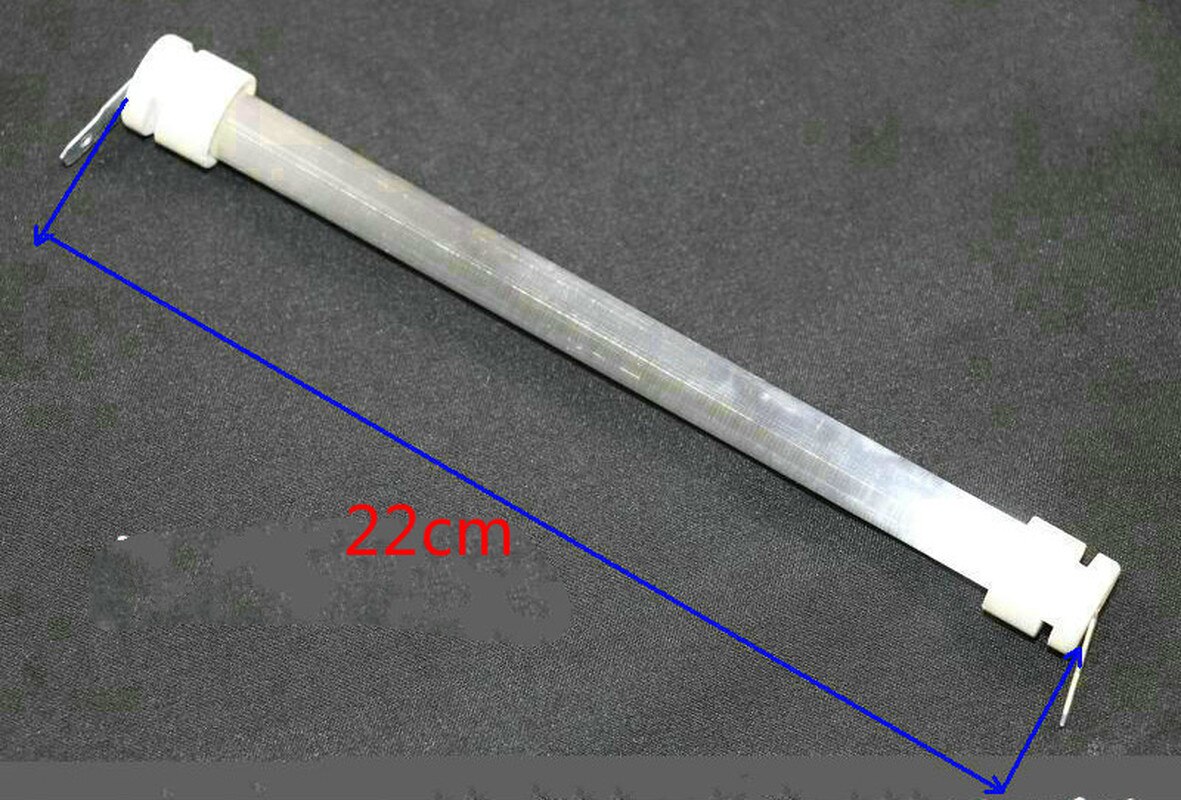 Quartz heating tube quartz tube heating element stove heater accessories electric heating tube 220v 400w: 22cm