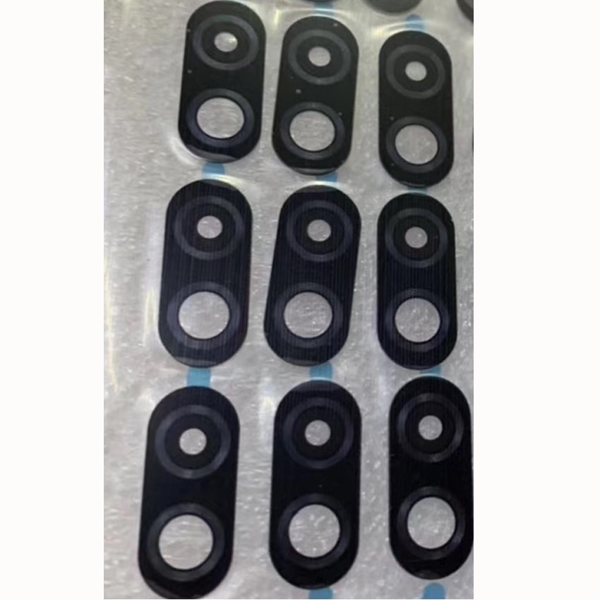 2 uds. Para Motorola Moto One Vision P50, cubierta de lente de cristal de cámara trasera con adhesivo de repuesto