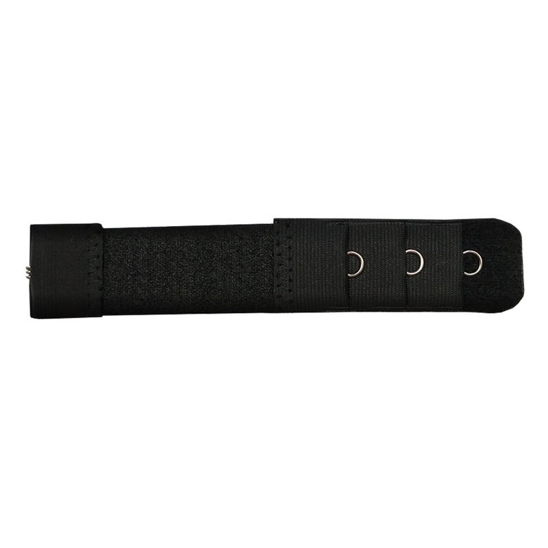 Extension de soutien-gorge pour femmes avec 1 rangée, 3 crochets, fermoir en Nylon, élastique, sangle souple, accessoires intimes, collection: Long Black