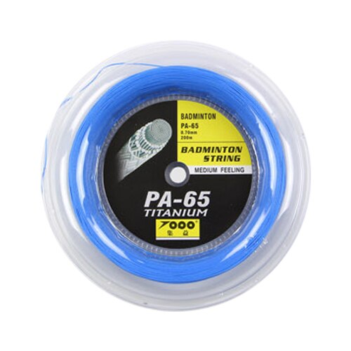 Top PA65 TIT reel 200m badminton String: blue