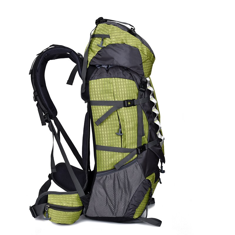 Camping hiking bag Outdoor Climbing Backpacks Waterproof Nylon Travel Sport Mountaineering Bags Zipper Hiking Backpack 80L