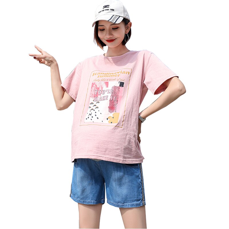 Summer Short For Pregnant Loose Causal Thin Maternity Pants High Waist Capri-Pants Pregnancy Clothes 2130