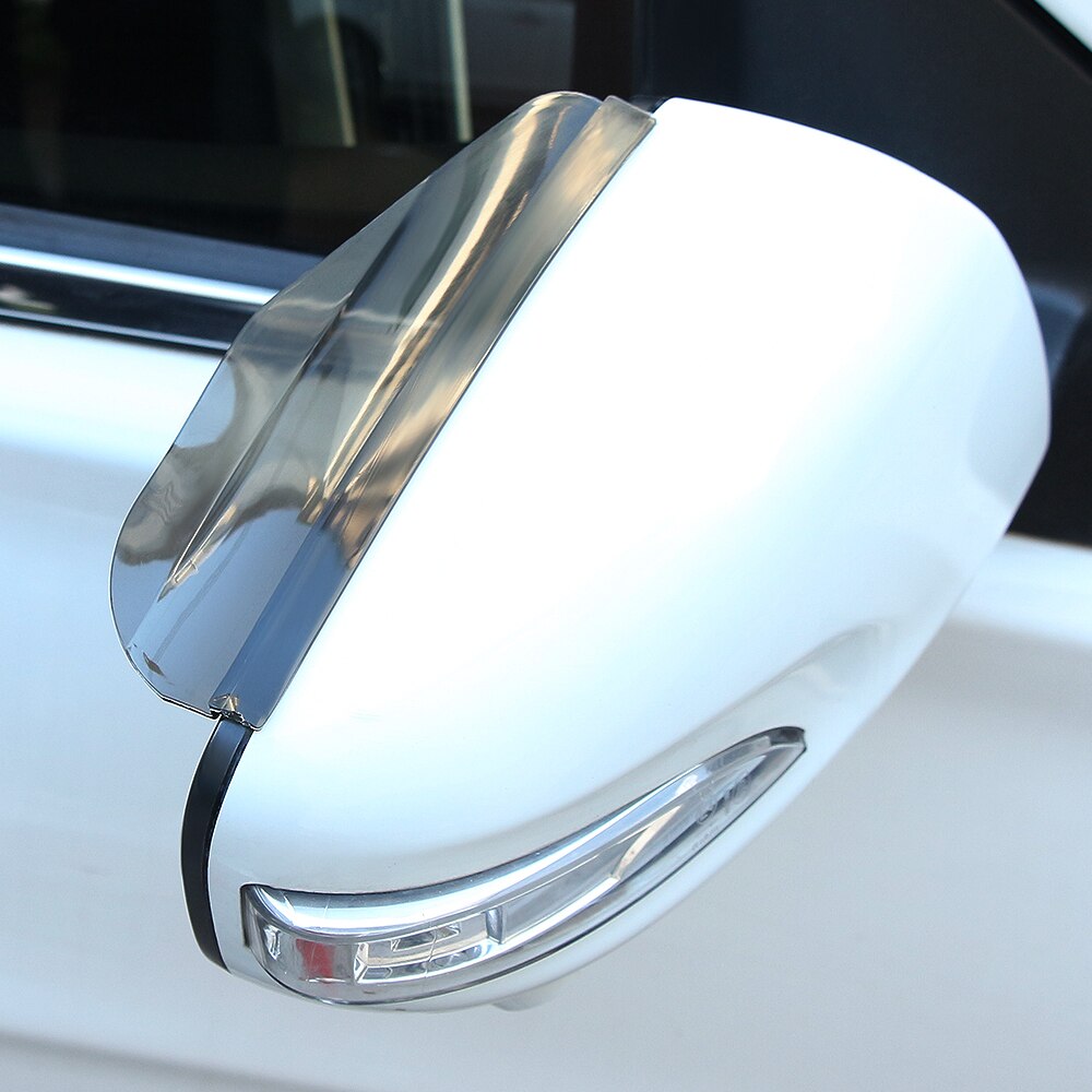 2PCS PVC Car Rearview Mirror Eyebrow Rain Shade Rainproof Cover For SKODA Octavia Kodiaq Fabia Rapid Superb A5 A7 Kamiq Karoq