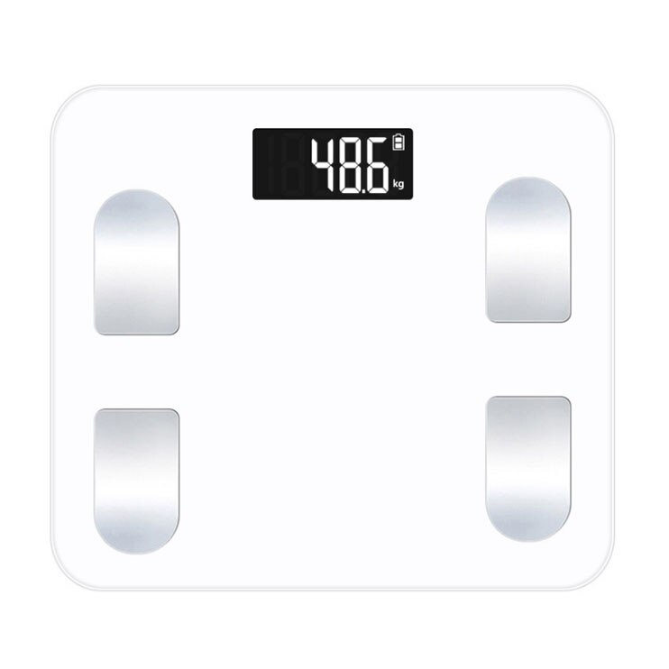 Digital kropsvægt skala smart balance forbinde kropsvægt skala kropssammensætning skala fedtprocent bluetooth app: Hvid