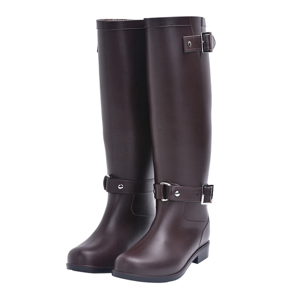 Mazefeng Chunky Platform Pu Leather Knee High Boot... – Grandado