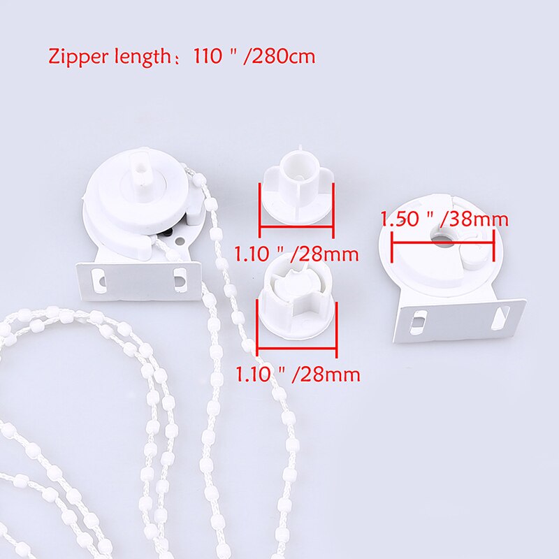 Plastic Roller Blind Shade Clutch Bracket Side Pulley Chain Repair Fitting Parts 28/38mm Curtain Accessories Window Hardware