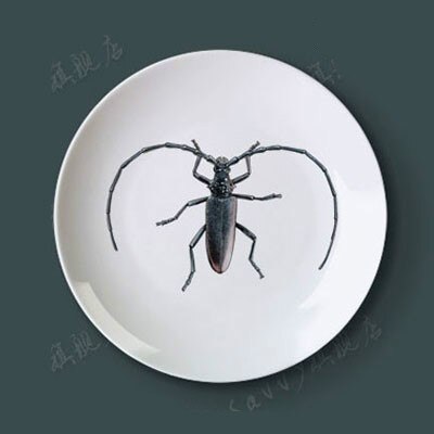 Vivid Insect Serie Art 8 Inch Keramische Muur Opknoping Decoratieve Plaat Voor Home Decor: 4 / 8 inch