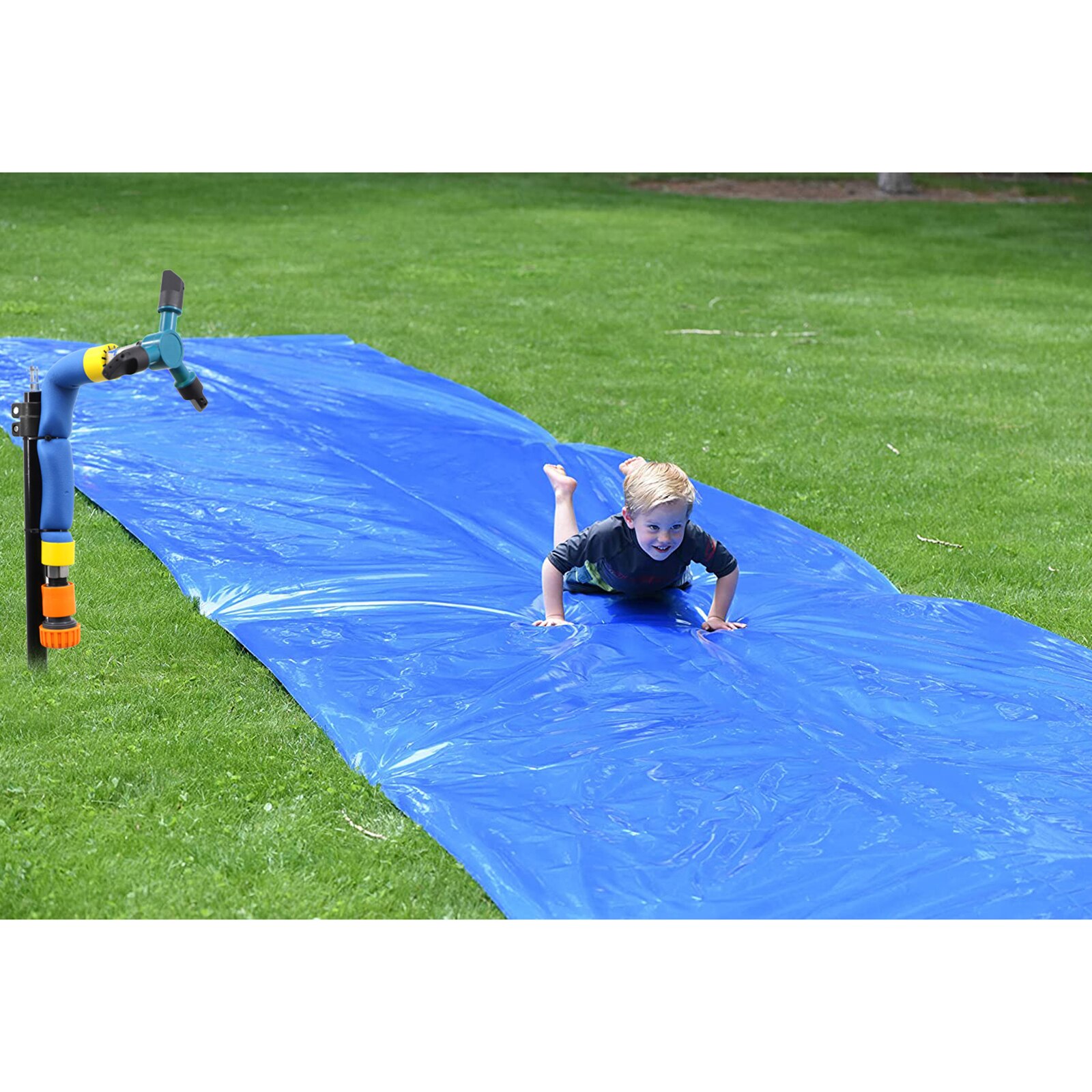 Trampolin Sprinkler für Kind draussen Trampolin Hof Waterpark Wasser Sprinkler für Erwachsene Junge Mädchen DNJ998