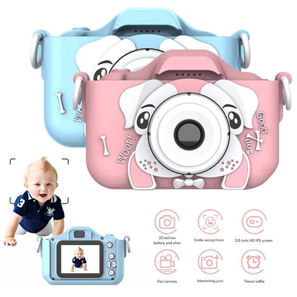 Q9 2.0 '' 20mp mini børnekamera søde børn fotokameraer genopladelige digitale video dual cam pædagogisk udendørs legetøj til børn