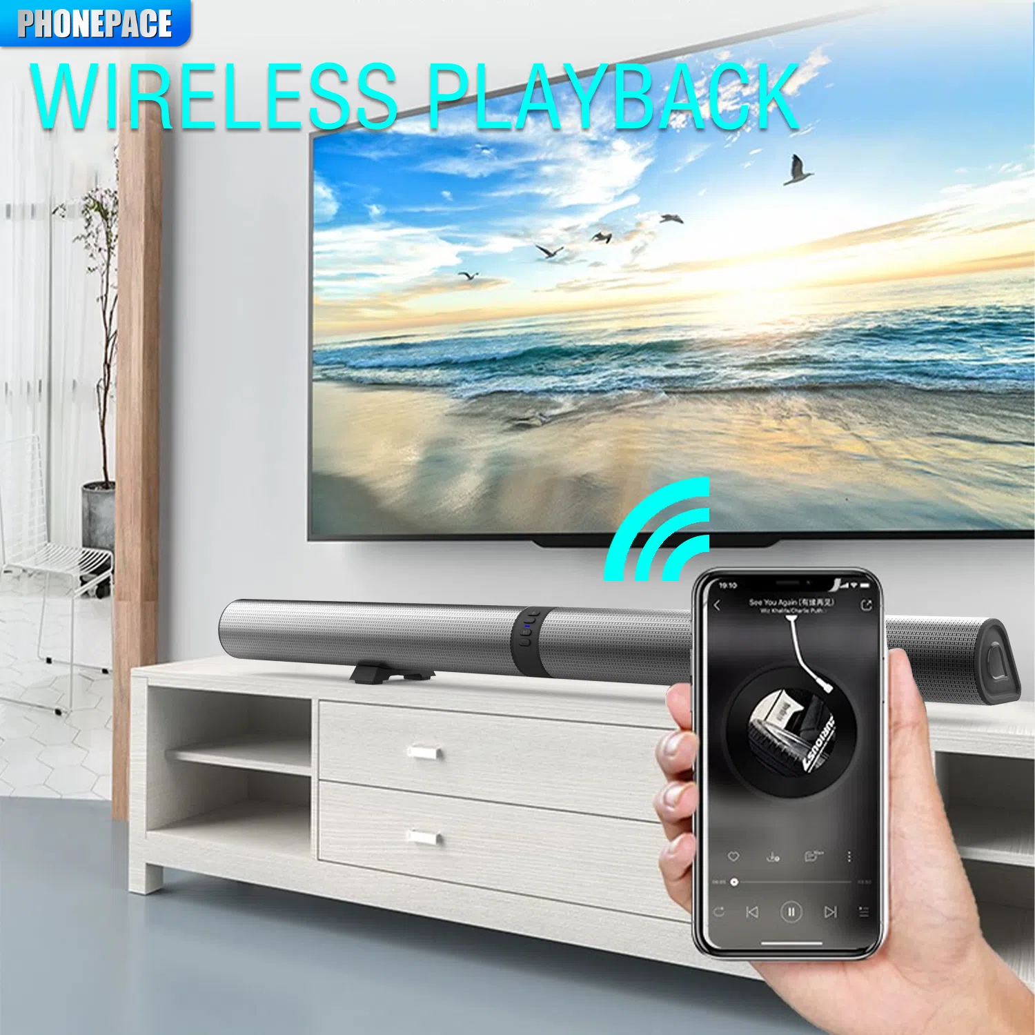 Tv-ljudbjälke hemmabio ljudsystem bluetooth-högtalare datorhögtalare för tv-ljudbjälke box subwoofer radio