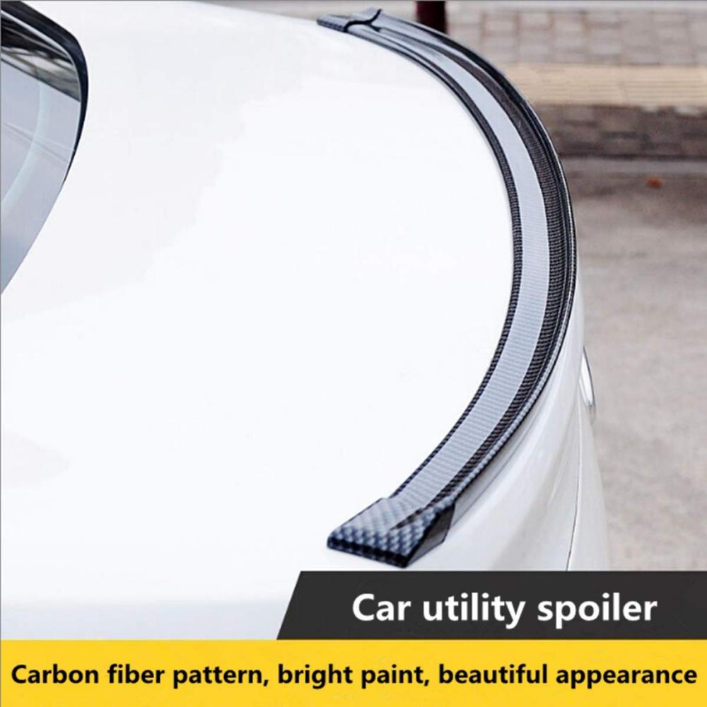 Kofferbak 3D Real Carbon Fiber Spoilers DIY Deksel Spoiler Wing Lip
