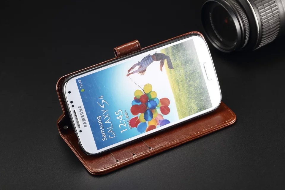 S4 case Gloednieuwe Originele mobiele Telefoon case Flip Portemonnee lederen Case Cover Voor Samsung Galaxy S4 I950 I9500
