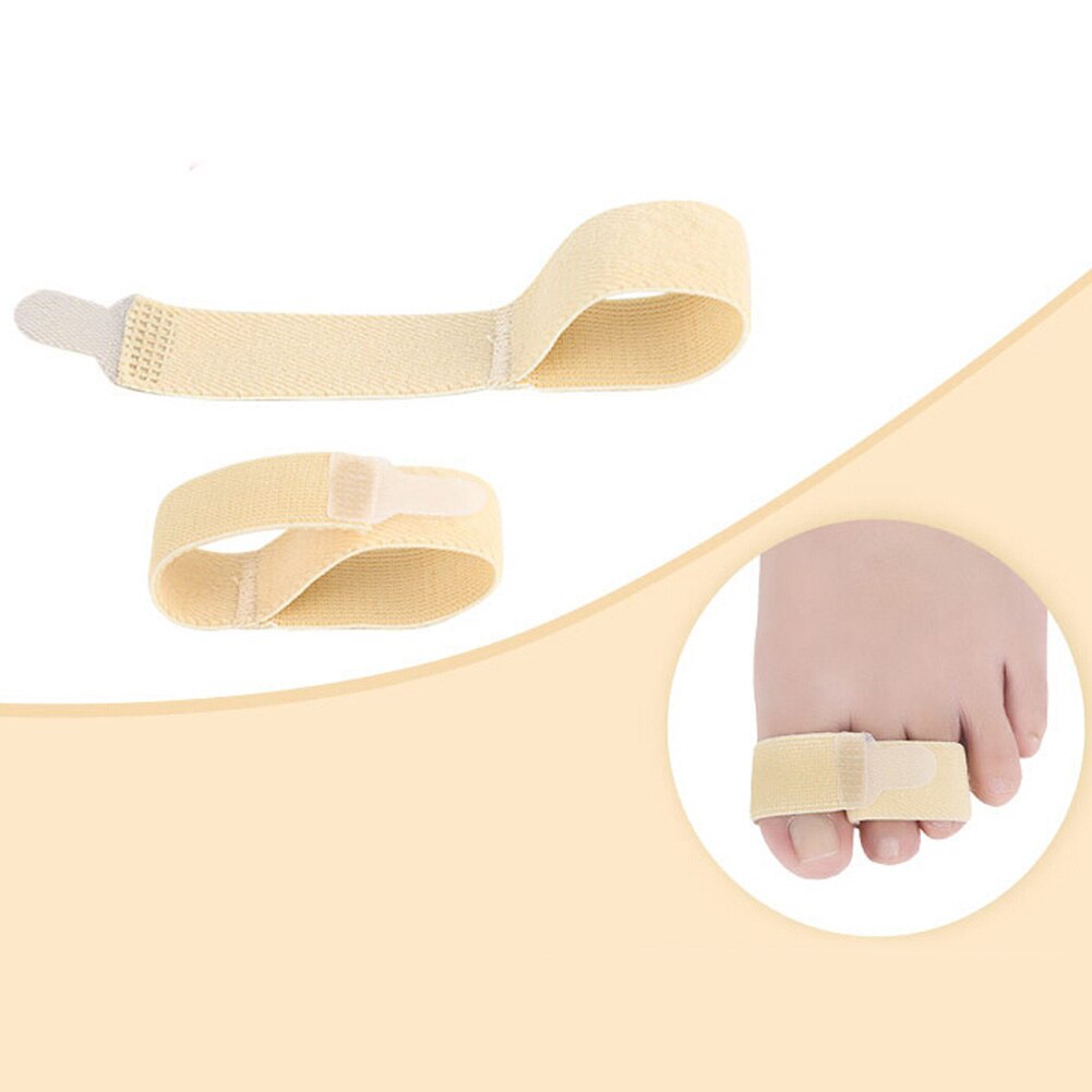 1PC Stoff Kappe Finger Haarglätter Hammer Zehe Hallux Valgus Korrektor Bandage Zehe Separator Schiene wickeln Fuß Bahre Pflege Werkzeug