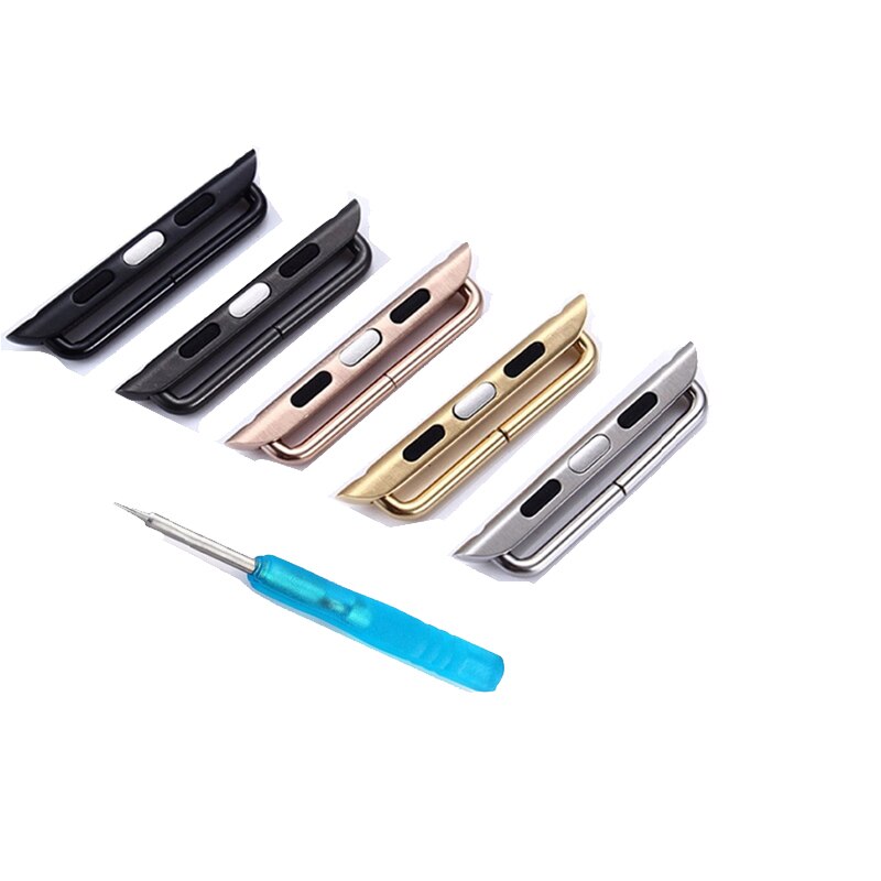 Adapter Voor Apple Watch Band 44Mm 38Mm 42Mm 40Mm Iwatch Band Serie 6 Se 5 4 3 2 Metalen Rvs Connector &amp; Tool