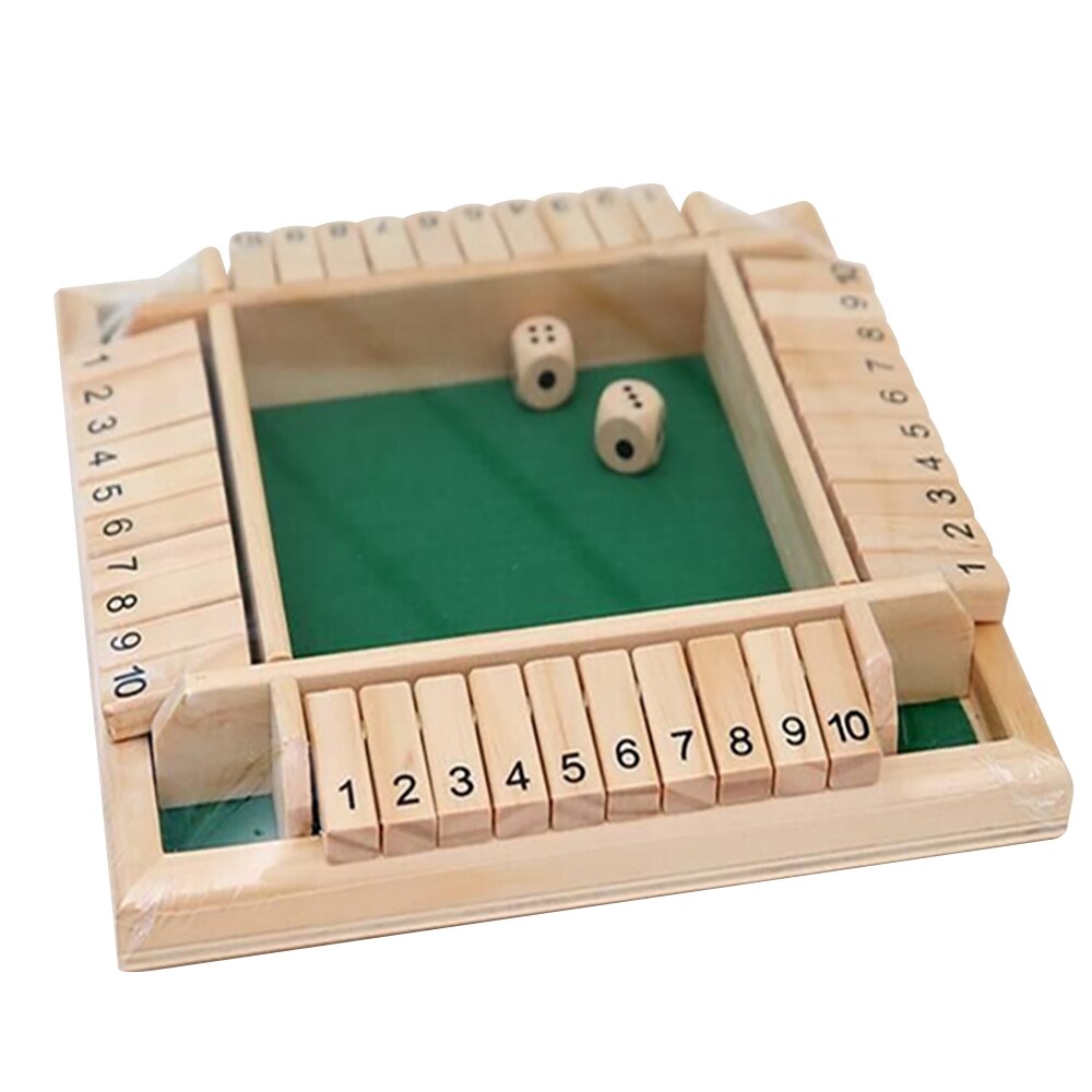 Strategia di festa per adulti puzzle cubo gioco digitale universale blocco magico gioco a numeri sicuri portatile a 4 lati con bordo in legno