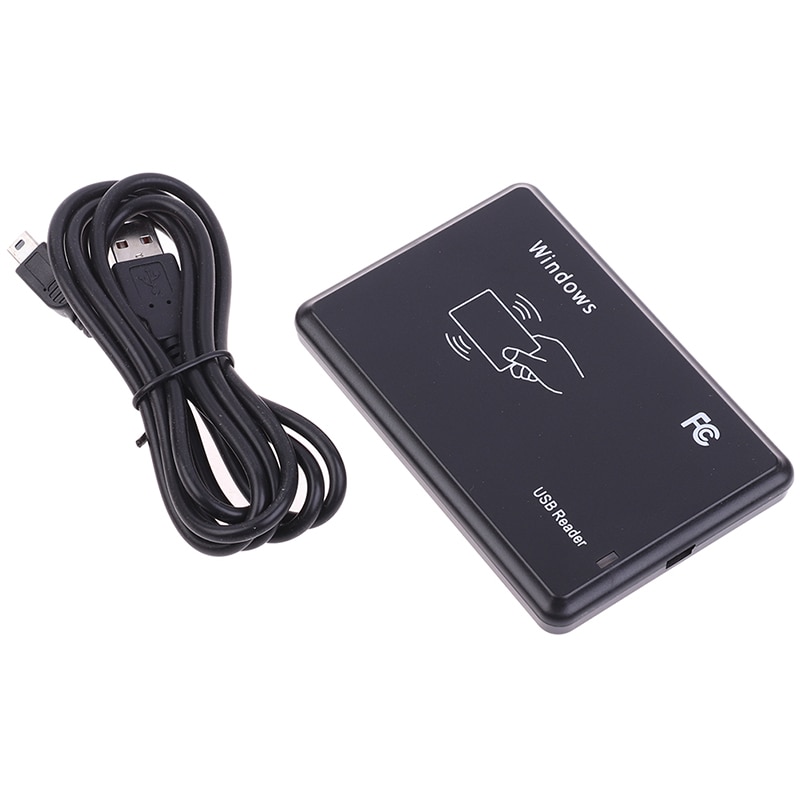 Lecteur RFID Port USB EM4100 TK4100 125khz ID sans contact sensibilité carte à puce Support système de fenêtre/Linux