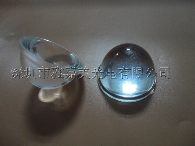 high transmittance led Convex lens 34MM high 21mm optical glass lens, power LED Condenser lens
