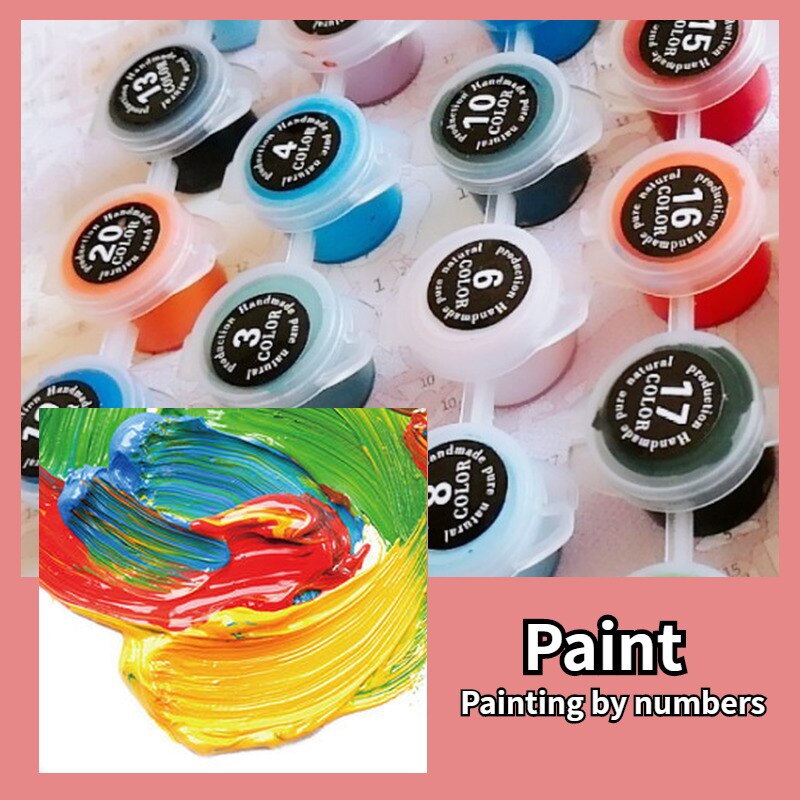 HUACAN Painting By Numbers Sea Scenery Kits Drawing Canvas HandPainted Coloring Sunset Pictures Home Decoration Art