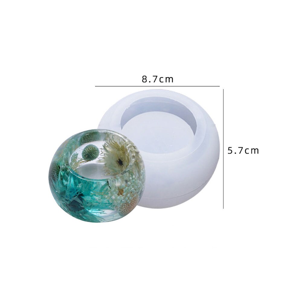 Silicone World Silicone Mold DIY Epoxy Resin Candle Holder Mould Aromatherapy Candle Molds Clay Plaster Mould Glue Mold: plum