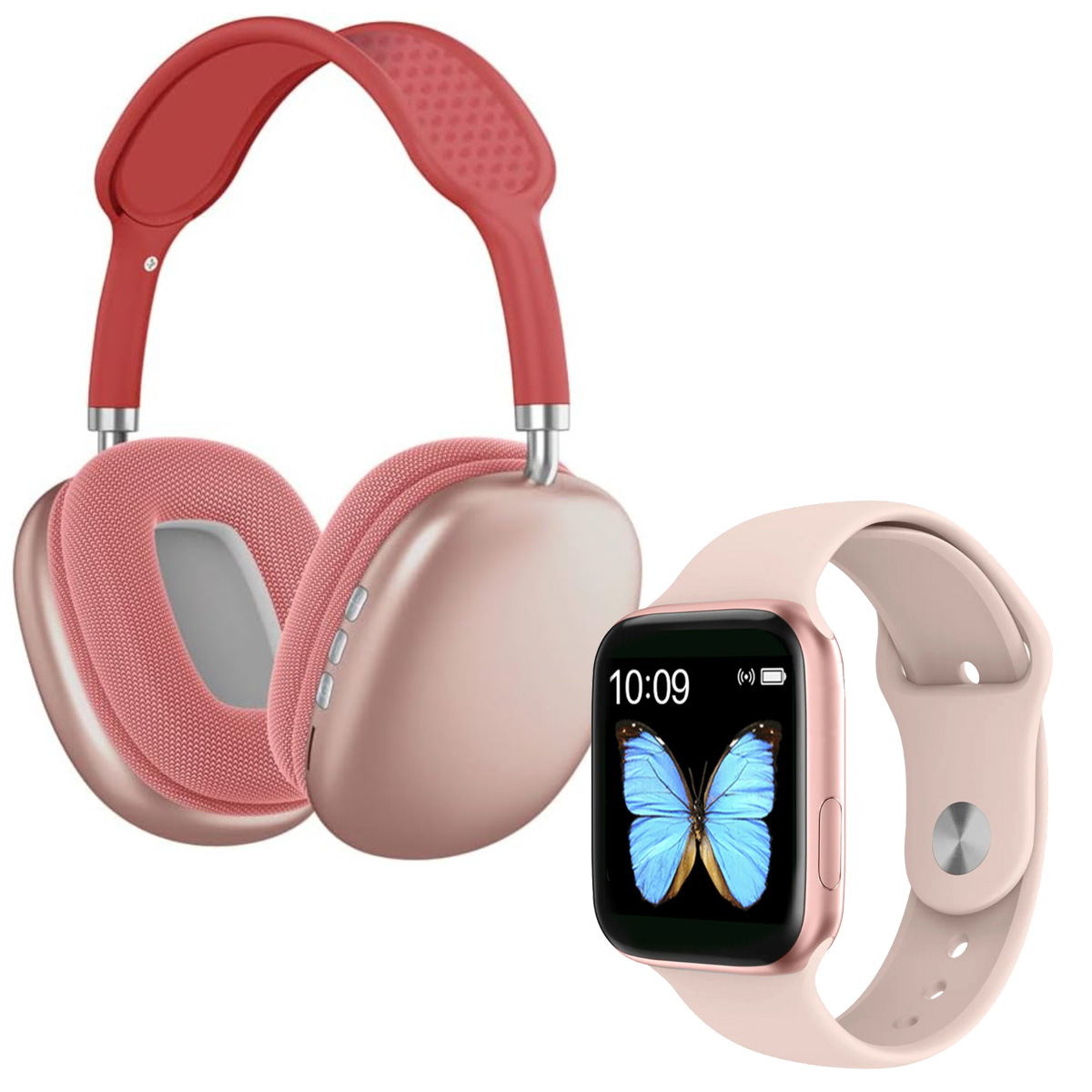 Klack SmartWatch Pack com Headband, Bluetooth, Capacetes sem fios