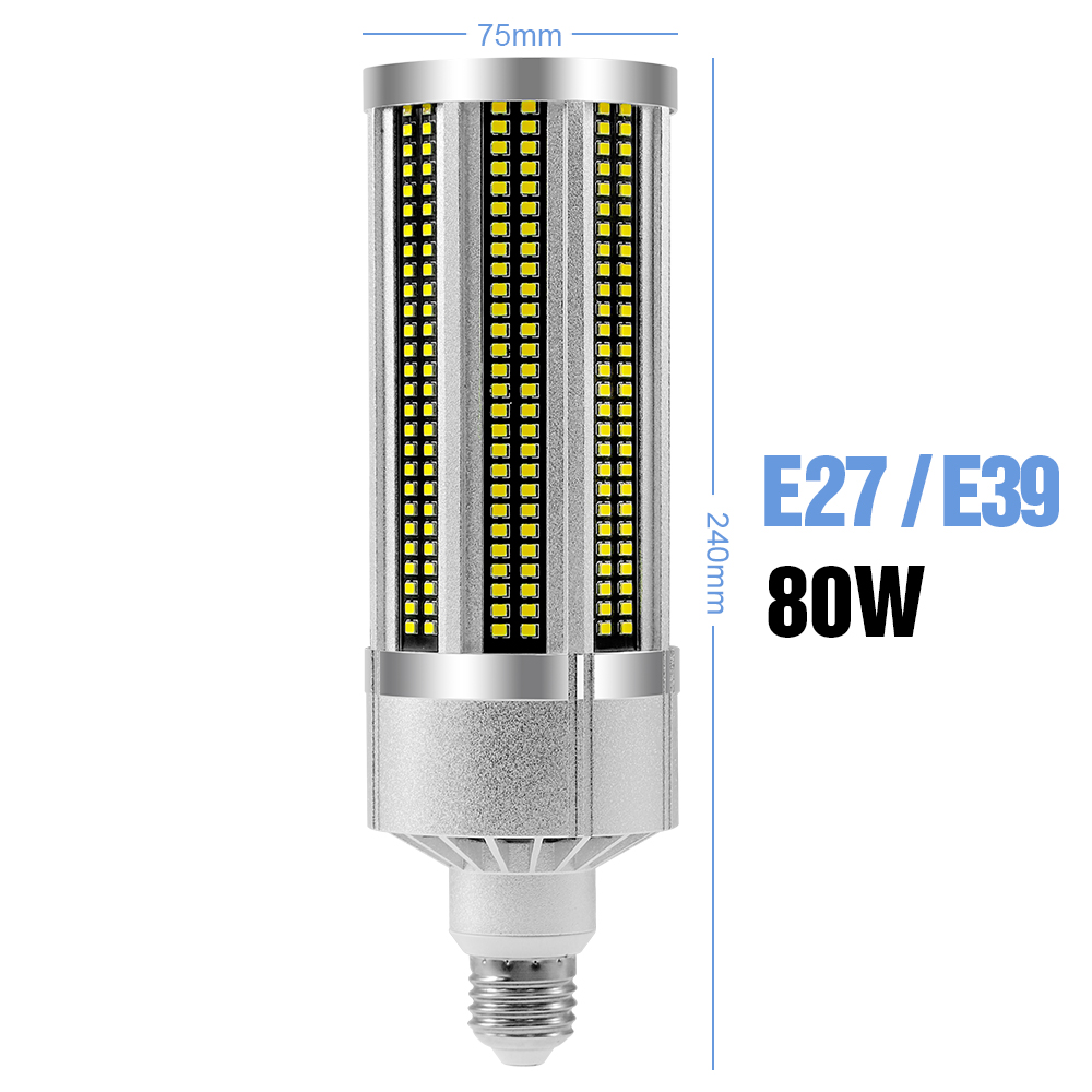 LED Light Bulb E27 Corn Lamp 220V Chandelier Bulb E29 Spotlight LED Ampoule 110V No Flicker Lamp For Home High Power Lighting: WHITE / 2 pcs