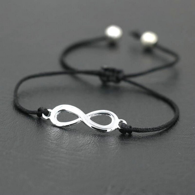 BPPCCR Unique Digital 8 Chakra Infinity Braid Bracelets Bileklik Black Red String Rope Thread Men Women Pulseira Masculina