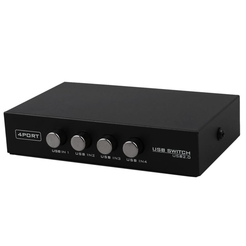 Mini 4 puertos USB escáner de impresora compartir interruptor compartido divisor caja Hub