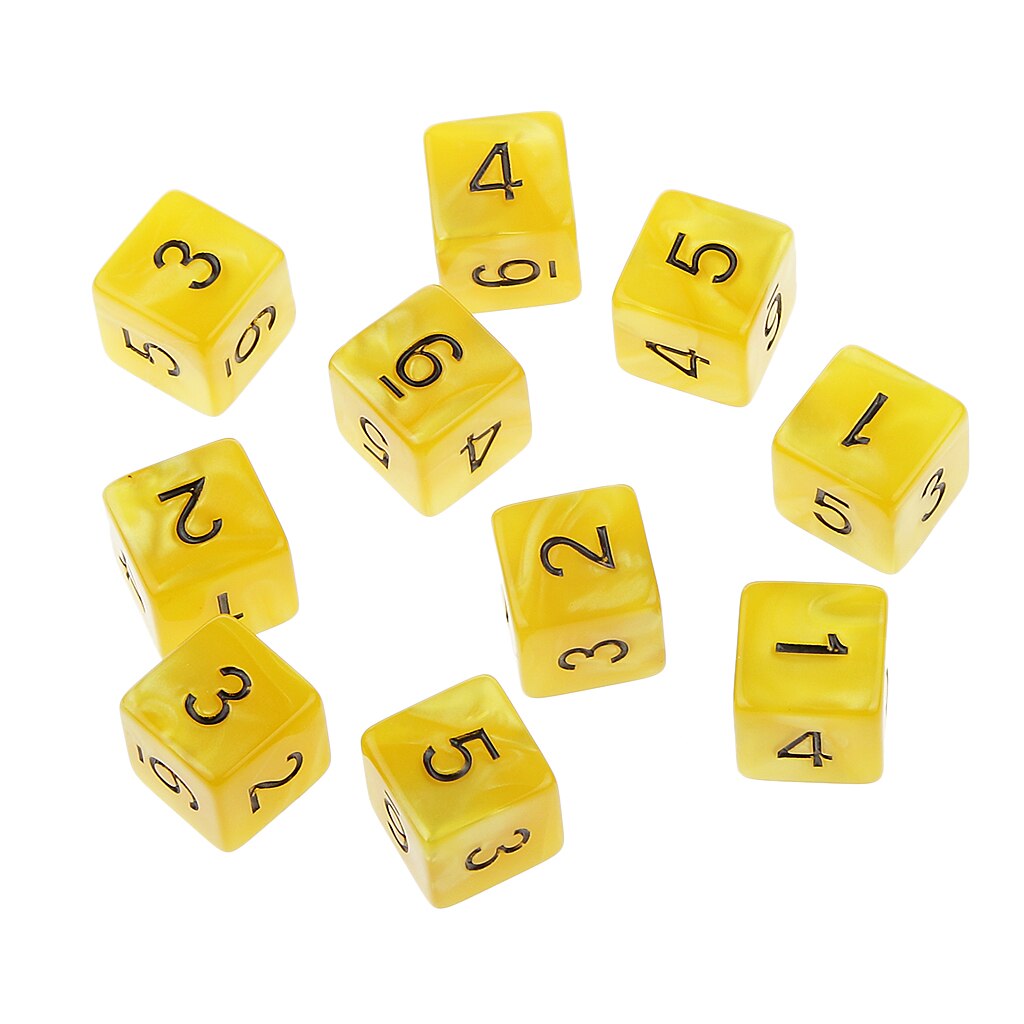 Dados TRPG D & D, 10 Uds., juegos de rol, múltiples caras D6 D10 D12 D20 dados