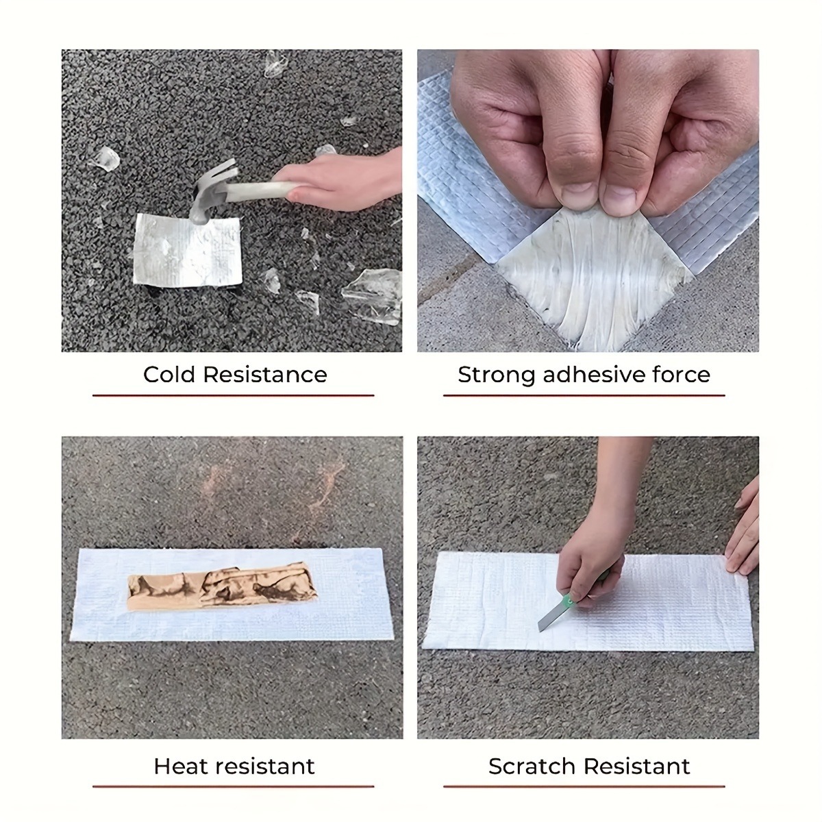 Waterproof Tape for Metal Surfaces and Roofs - Leak Proof and Rust Proof Adhesive, for Insulation and Temperature Control