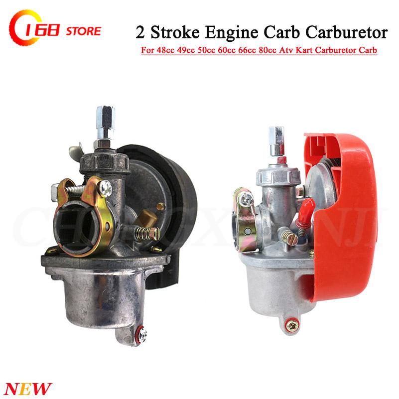 Carburador de 2 tiempos 50cc/60cc/66cc/80cc Motor de bicicleta motorizado bicicleta Carb para bicicleta eléctrica bicicleta de montaña
